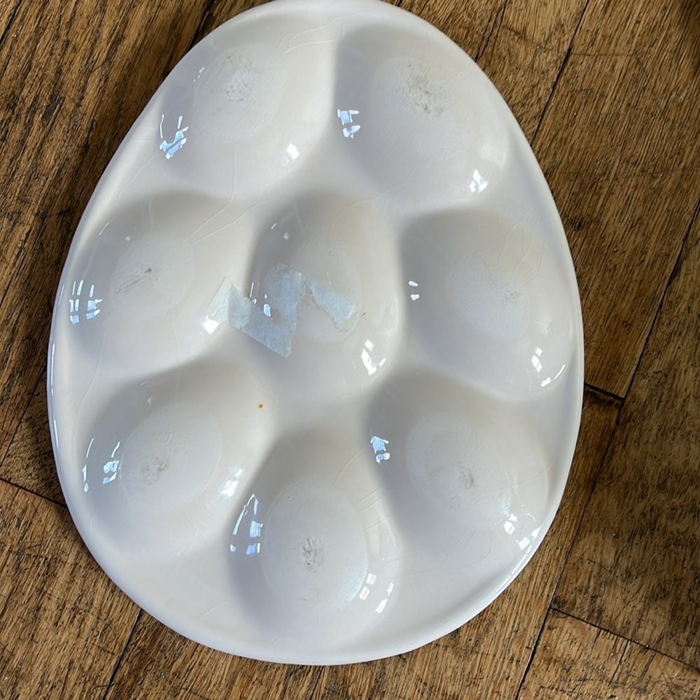 Easter Deviled egg ceramic dish - Picture 2 of 4
